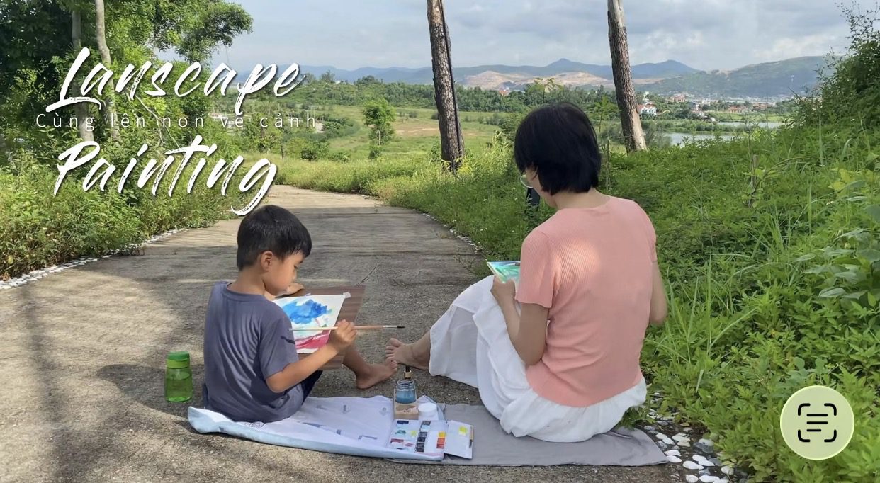 Khi hội họa trở thành một phần tuổi thơ